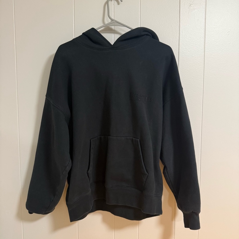 Essentials Fear of God Black Hoodie